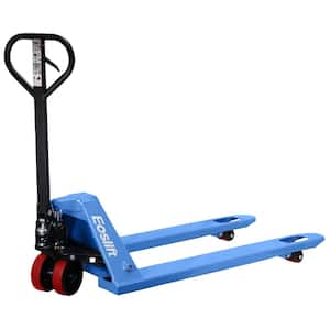 Standard M25D Manual Pallet Jack 5,500 lbs. 27 in. x 48 in. with Polyurethane Wheels