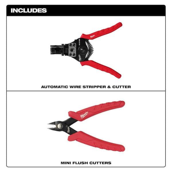 Automatic Wire Stripper & Cutter plus Mini Flush Cutters