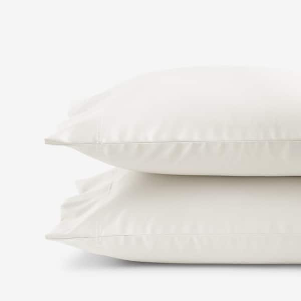 Legends Hotel Ivory 450-Thread Count Wrinkle-Free Supima Cotton Sateen King Pillowcase (Set of 2)