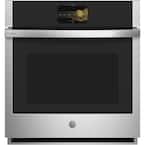 Profile 27 in. Smart Single Electric Wall Oven with Convection Self-Cleaning in Stainless Steel