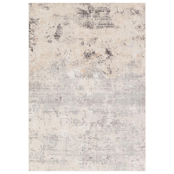 Verrine 9 X 12 Abstract Gray/Cream Area Rug