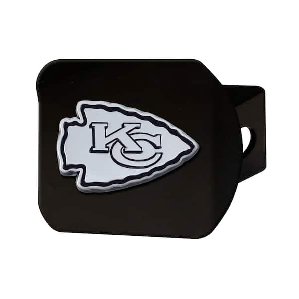 : Kansas City Chiefs NFL Black Metal Hitch Cover with 3D