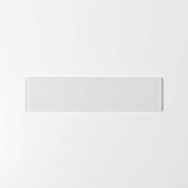 2 in. x 8 in. Glass Soft Ivory Matte Subway Tile ( 13. 02 sq. ft. /case)