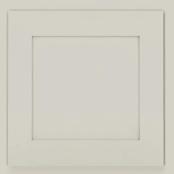 KRAFTMAID SIMPLICITY 14-5/8 in. x 14-5/8 in. Cabinet Door Sample in Moonshine
