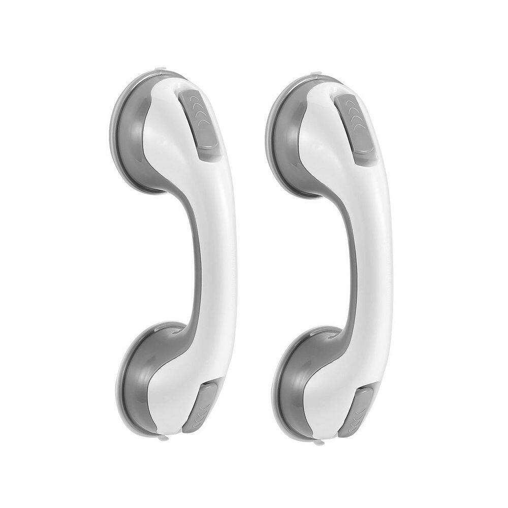 12 in. x 3.9 in. Concealed Screw Safety Grab Bar Bathroom Shower Handle Strong Suction Cup for Seniors 2 Pack in White price history on PriceWatchPro