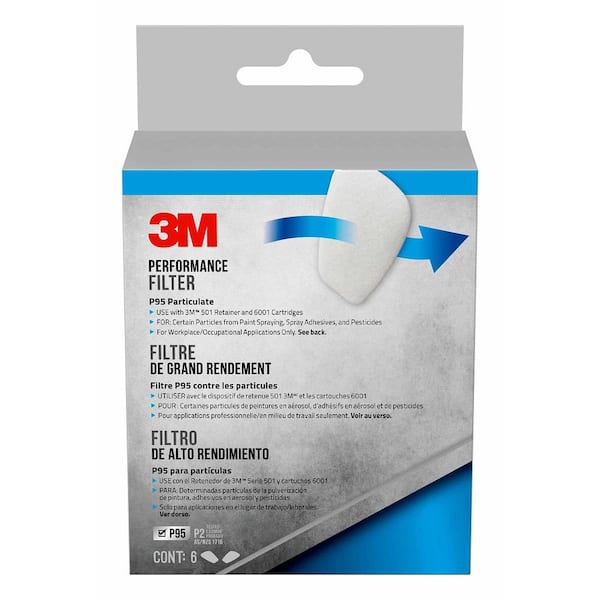 3M P95 Particulate Replacement Filters (6-Pack)