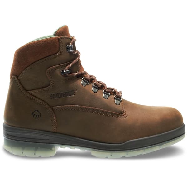 Wolverine Men's I-0 Durashocks Waterproof 6'' Work Boots - Steel Toe - Brown Size 8.5(M)