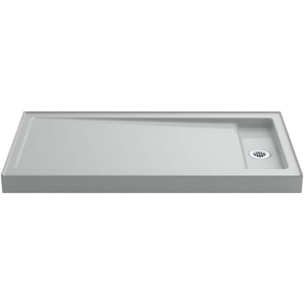 KOHLER Bellwether 60 in. x 32 in. Single Threshold Shower Base in Ice Grey