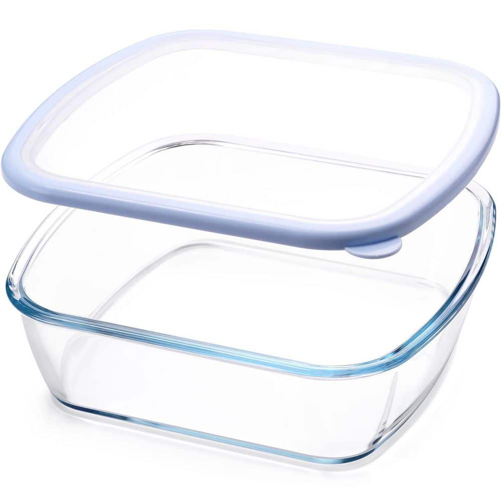 Glass Baking Dish with Blue Lids, Square Glass Casserole Dish, Oven and Dishwasher Safe Baking Pan for Lasagna, Risotto price history on PriceWatchPro
