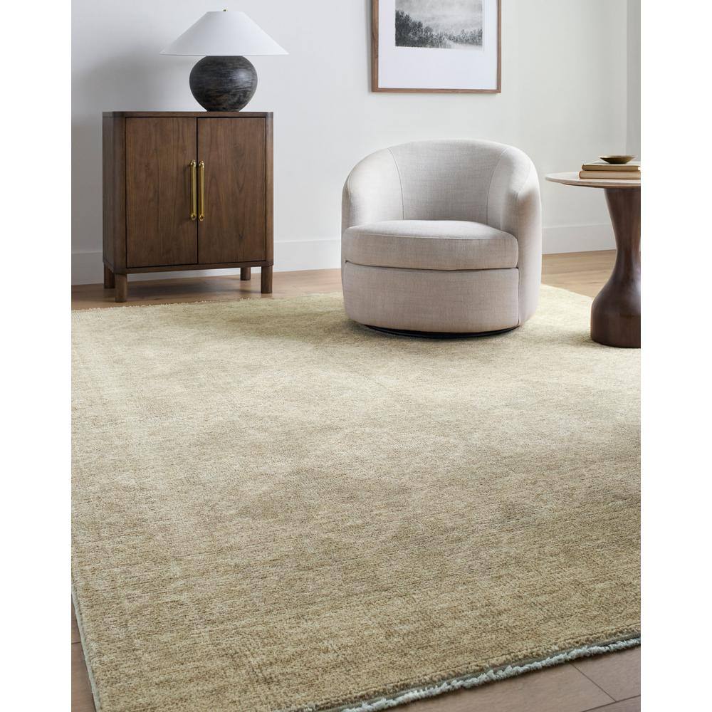 Galey Alix Beige and Brown 8' x 10' Synthetic Area Rug