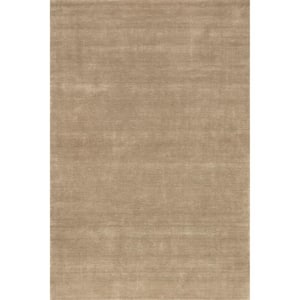 Arvin Olano Arrel Speckled Wool-Blend Fawn Doormat 3 ft. x 5 ft. Indoor/Outdoor Patio Rug