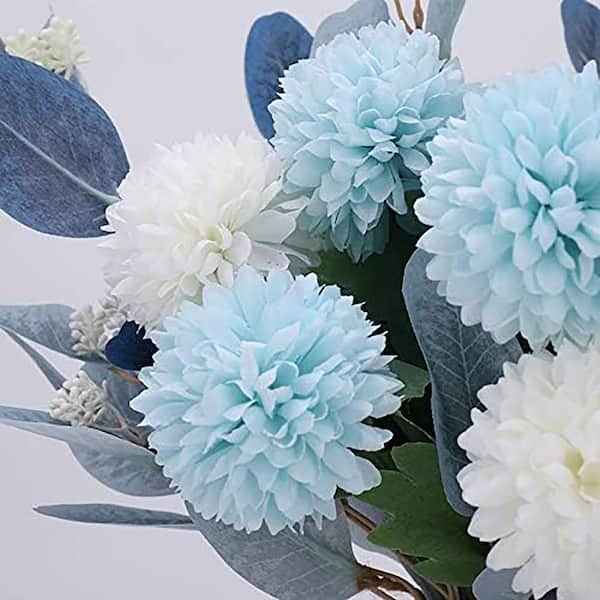 Hydrangea4937　1003 Luxurious White Artificial Hydrangea Bouquet - 20