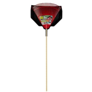 Cavex 24 in. Poly Leaf Rake with Snap-On 24 in. Extra Wide Leaf Pan
