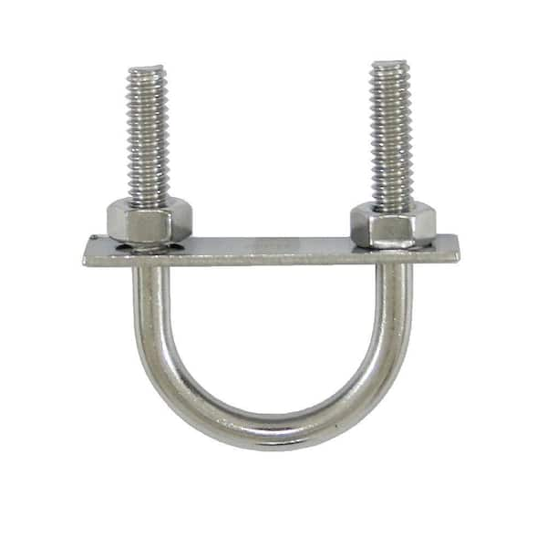 Lehigh 1/4 in. x 1/8 in. x 2 in. Coarse Stainless Steel U-Bolt