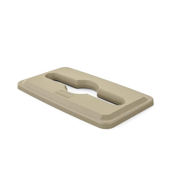 Suncast Commercial Slim Sand Paper and Recycling Trash Can Lid