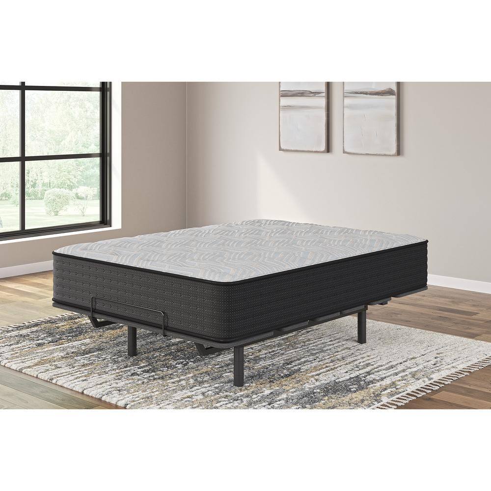 Twin Blue/Gray Pillowtop Innerspring Gel Memory Foam Mattress