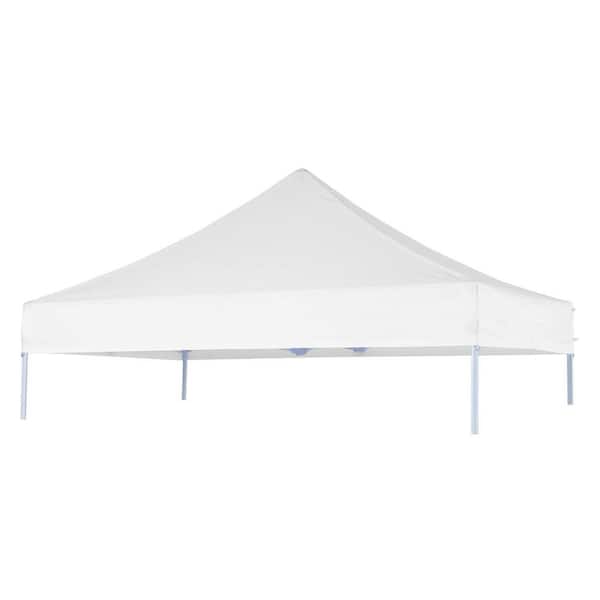 Terracemaster USA Pop Up Replacement 8 ft. x 8 ft. Canopy Tent Top Cover, Instant Ez Canopy Top Cover (White)
