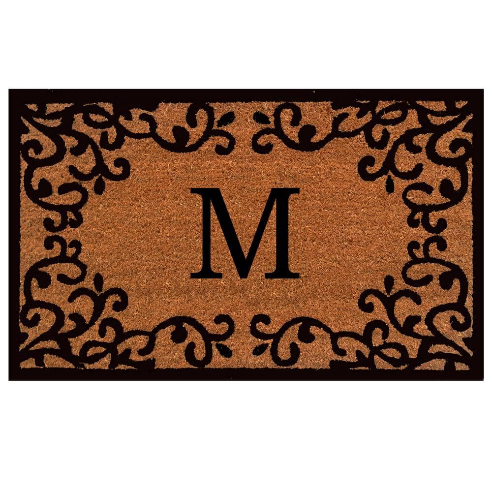 Chateaux 18 in. x 30 in. Monogram M Door Mat price history on PriceWatchPro