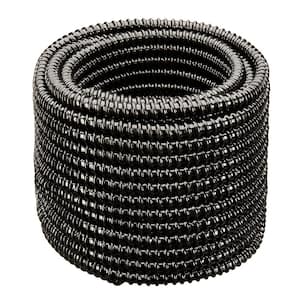 3/4 in. Dia x 50 ft. MM Sizing Black Non Kink, Corrugated, Flexible PVC Pond Tubing