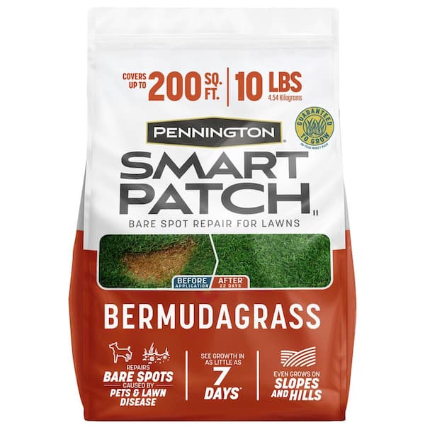 Smart Patch Bermudagrass 10 lb. 200 sq. ft. Grass Seed Bare Spot Repair with Mulch and Fertilizer