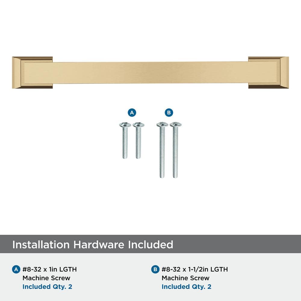 Champagne Bronze 6-5/16 Inch Cabinet Bar Pull with Mounting Hardware
