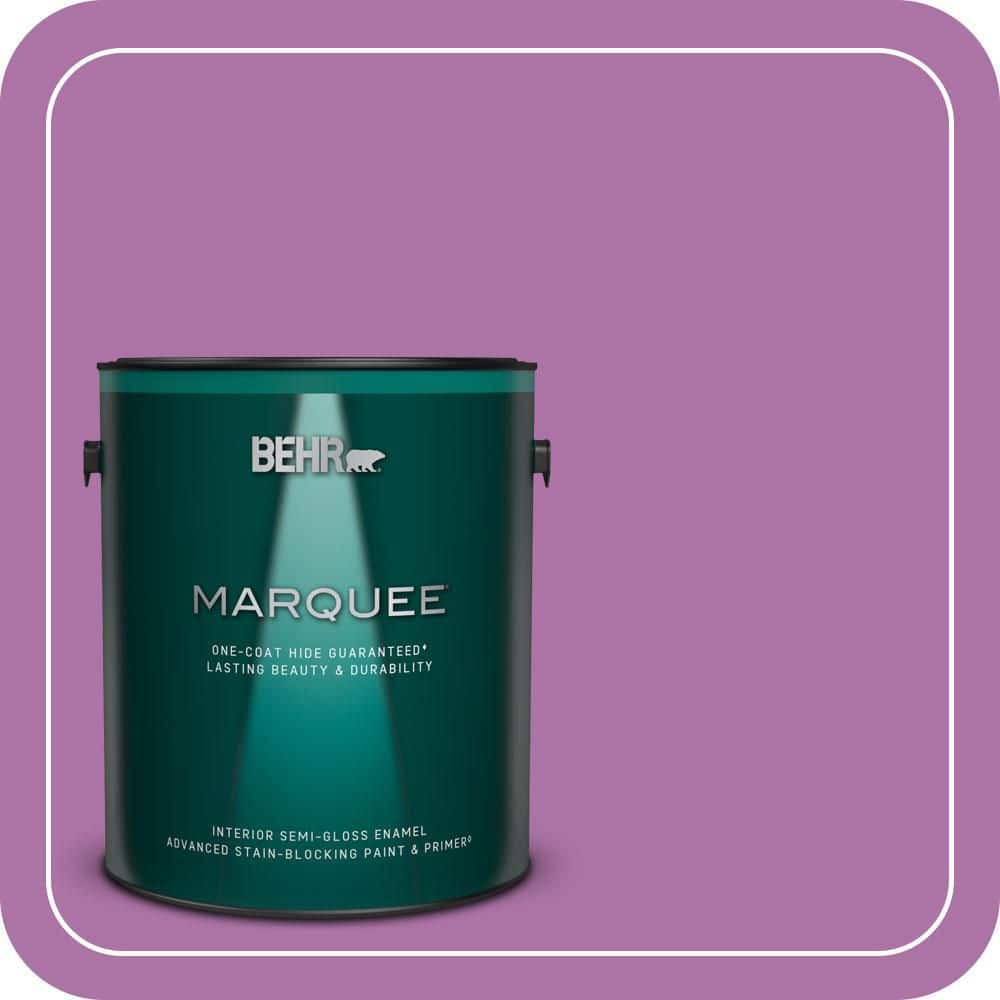 1 gal. #670B-6 Orchid Kiss Semi-Gloss Enamel Interior Paint & Primer product image for price tracking