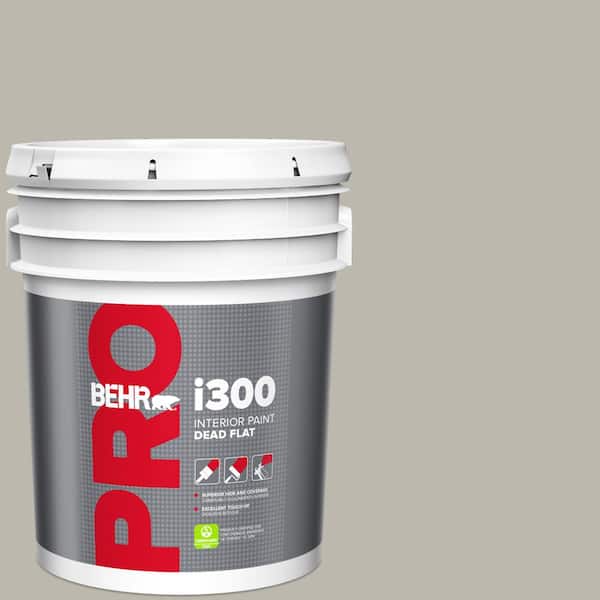 BEHR PRO 5 gal. #HDC-NT-06G Glasgow Fog Dead Flat Interior Paint