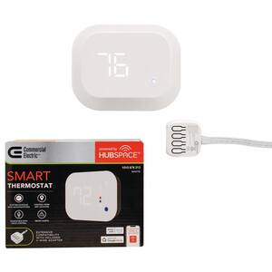 CE 7-Days Programmable Days Wi-Fi and Bluetooth Enabled Smart Programmable Thermostat Kit (1-Set)