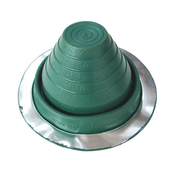 Gibraltar Building Products #3 Round Adjustable Pipe Flashing in Light Green