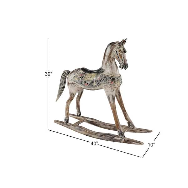 Light & Living Horse - Ornement sur pied - 25 cm - Bois