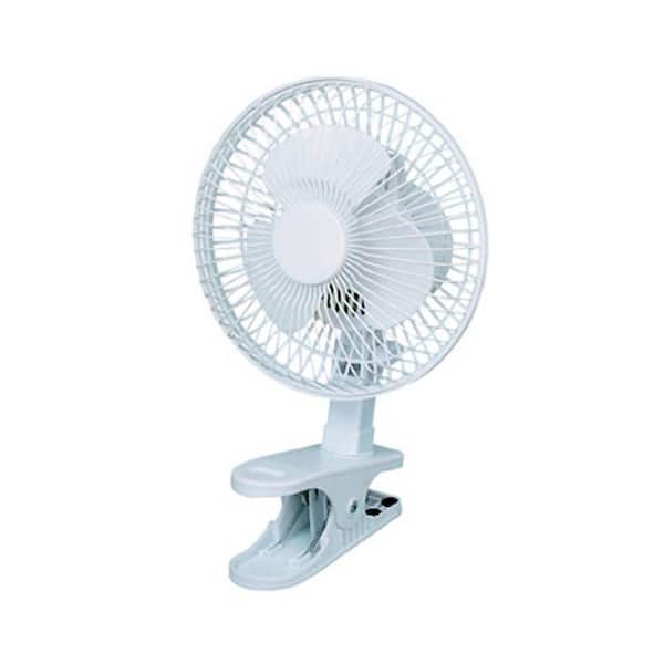 Optimus 6 in. 2 Speed Personal Clip-on Fan with Adjustable Tilt