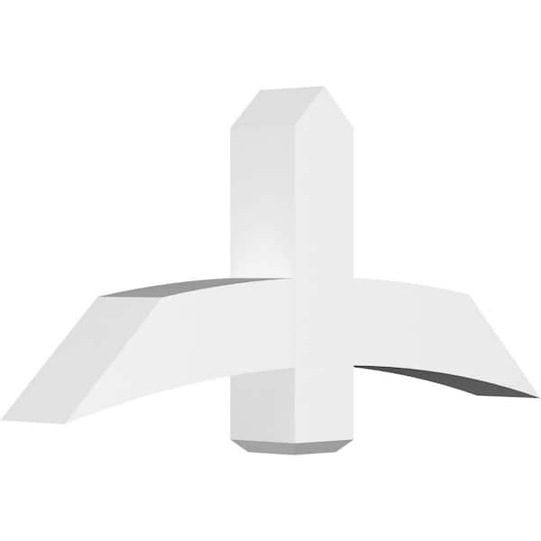 Ekena Millwork Bellingham 48 in. W x 22 in. H x 6 in. D Signature Polyurethane Bracket