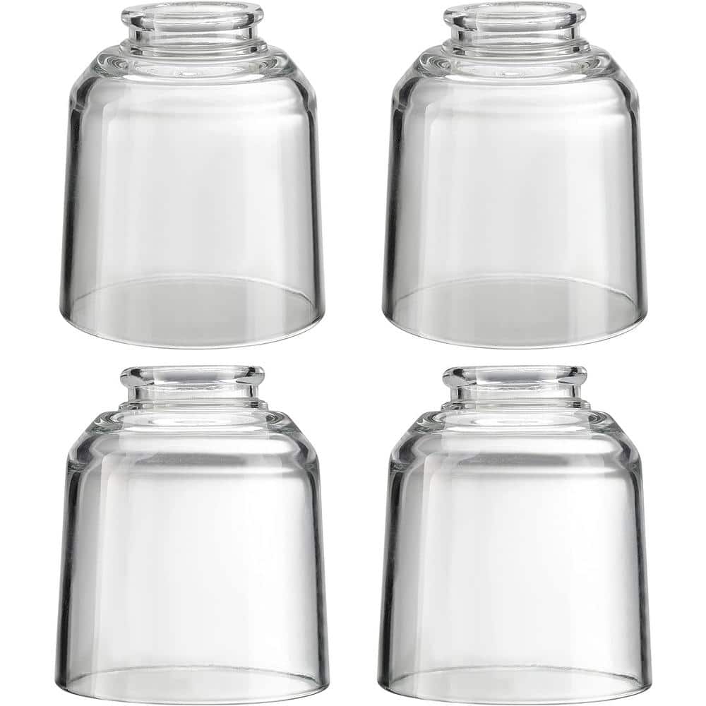 4PK-Lighting Accessory-Replacement Glass-Clear, 2-1/8 in. Fitter, Size: 4 i