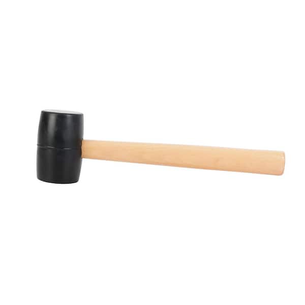 16oz black head rubber mallet