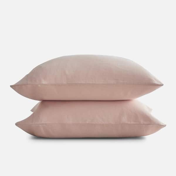 SIJO Blush French Linen King Pillowcase (Set of 2)