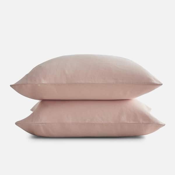 SIJO Blush French Linen Standard Pillowcase (Set of 2)