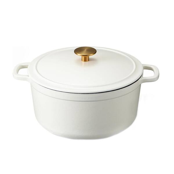 2-Piece Blue Enameled Cast Iron Dutch Oven Set with Lid, Dual Handles, Oven Safe, Induction Compatible