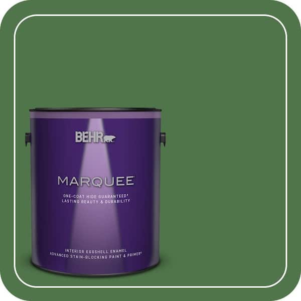 BEHR MARQUEE 1 gal. #MQ4-49 Emerald Forest One-Coat Hide Eggshell Enamel Interior Paint & Primer
