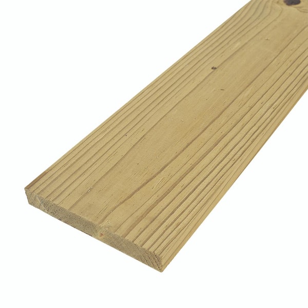 WeatherShield 1 in. x 6 in. x 12 ft. Appearance Grade Pressure Treated Ground Contact Southern Pine Lumber