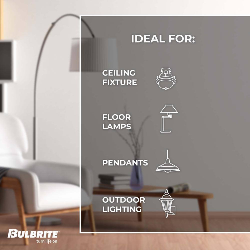 Oversized Clear Globe LED Edison Bulb, Dimmable 2200K