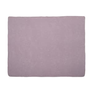 Lelia Purple Fabric Throw Blanket