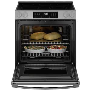 30 in. 5 Element Slide-In Electric Range in Stainless Steel with Crisp Mode