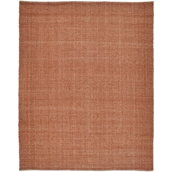 HomeRoots 10 x 14 Orange Solid Color Area Rug