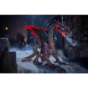 6 ft. Animated Giant Fire Dragon