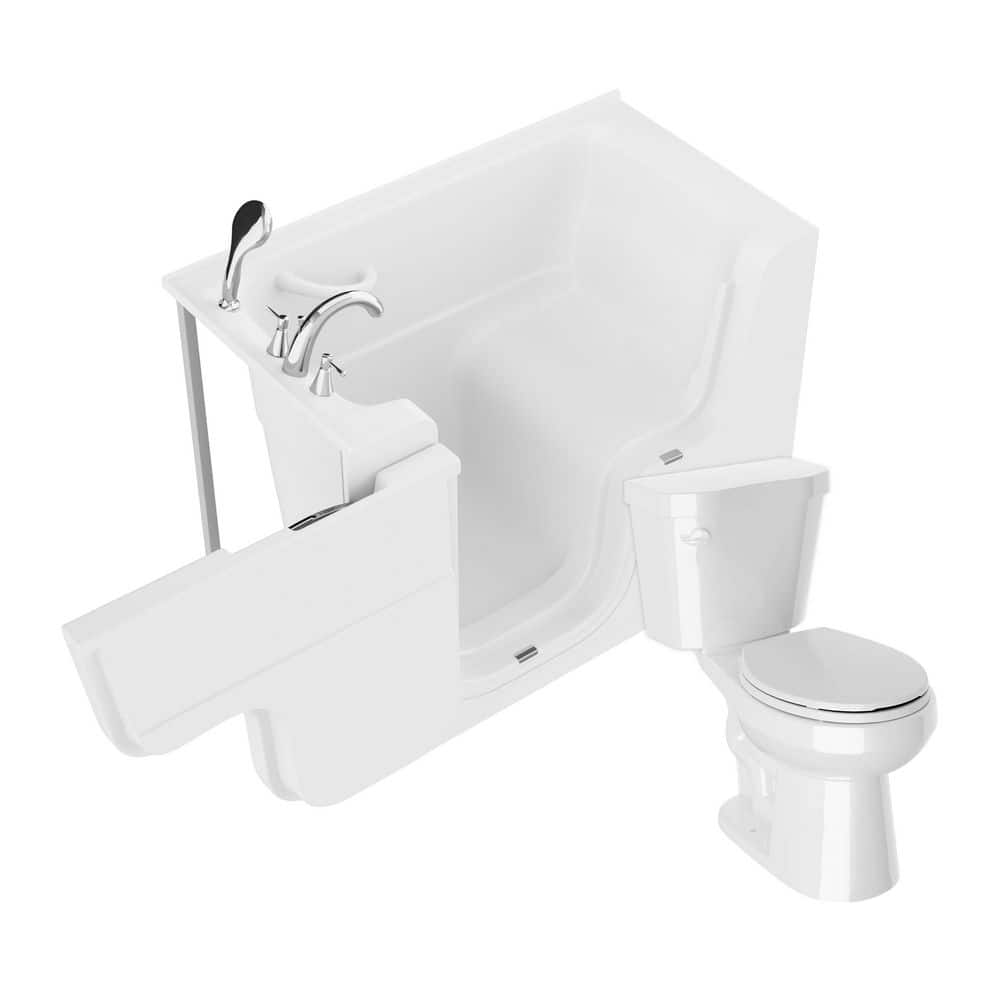 Universal Tubs Universal 52 in. L x 29 in. W Left Drain Soaking