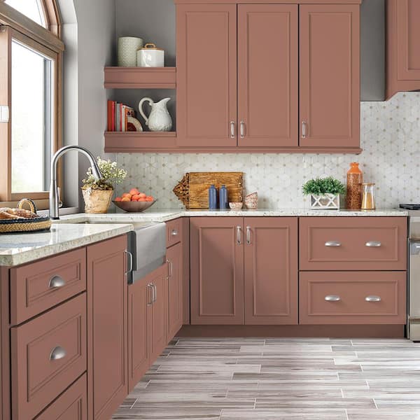 1 qt. #S180-5 Auburn Glaze Semi-Gloss Enamel Interior/Exterior Cabinet, Door & Trim Paint
