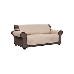Belmont Leaf Secure Fit Natural XL Sofa Furniture Cover Slipcover