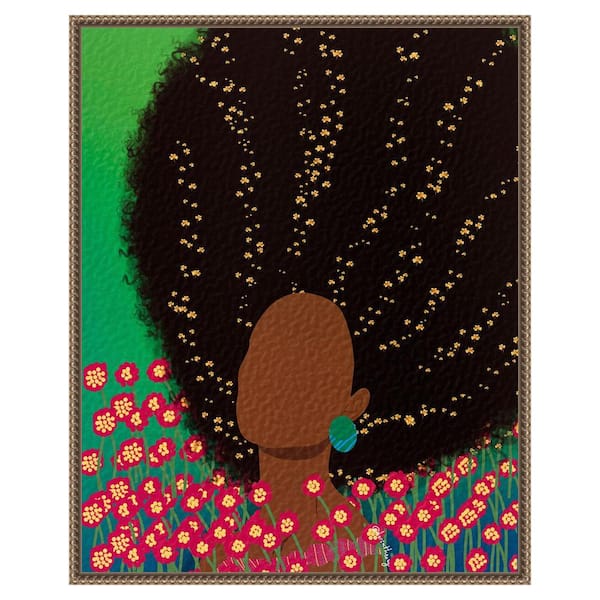 Amanti Art "Dreamy" by Lorintheory 1-Piece Floater Frame Giclee Abstract Canvas Art Print 28 in. x 23 in.