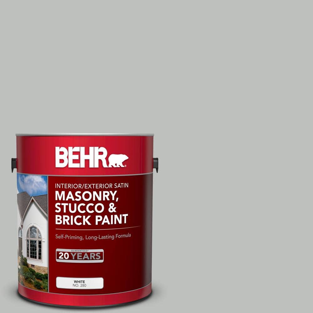BEHR 1 gal. SC365 Cape Cod Gray Satin Interior/Exterior Masonry