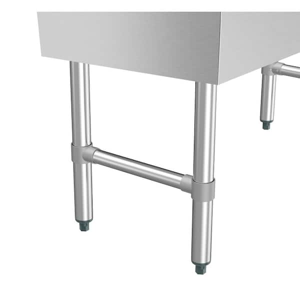 KoolMore Stainless Steel Freestanding Utility Tub with Drain and Faucet
